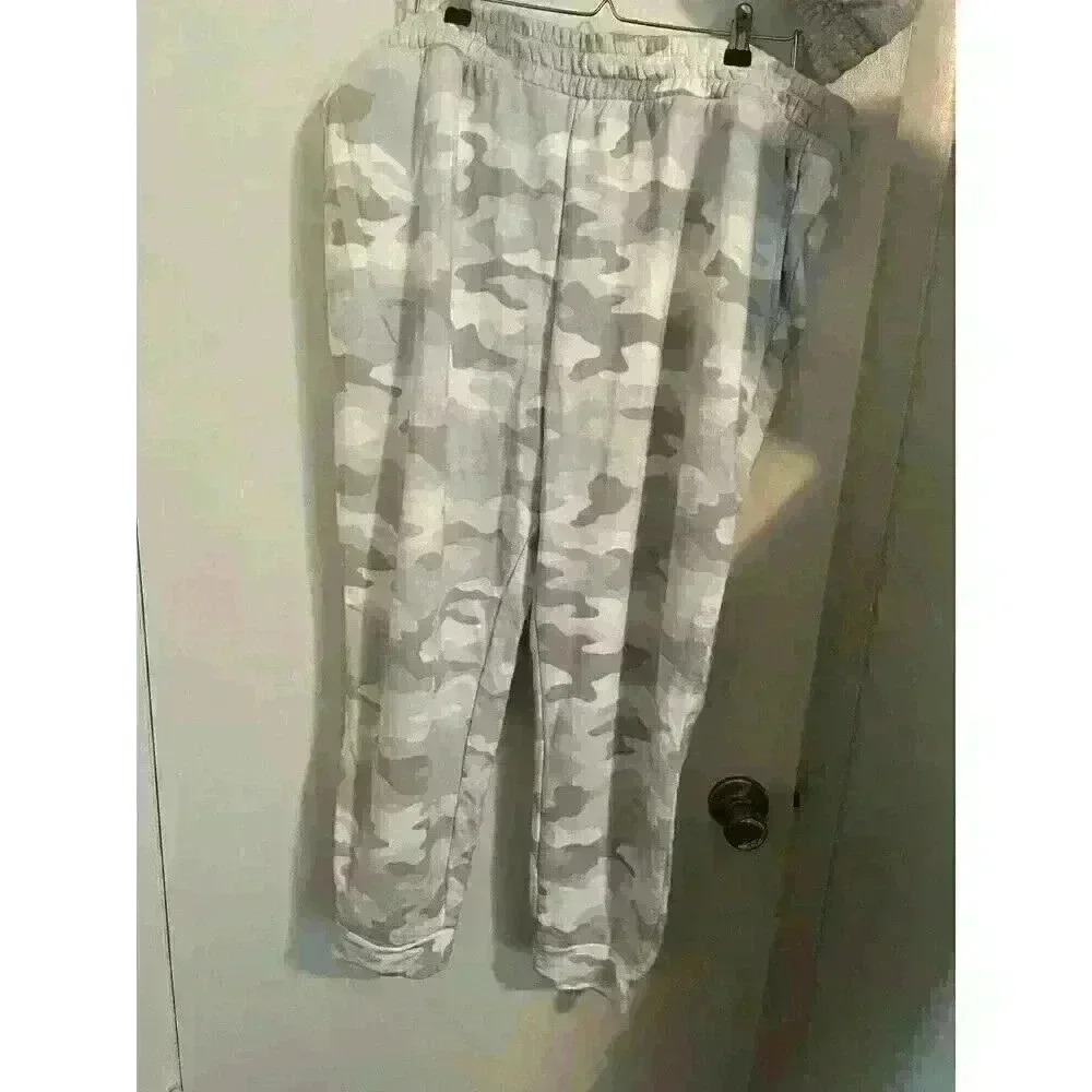 white camo womens sweatpants